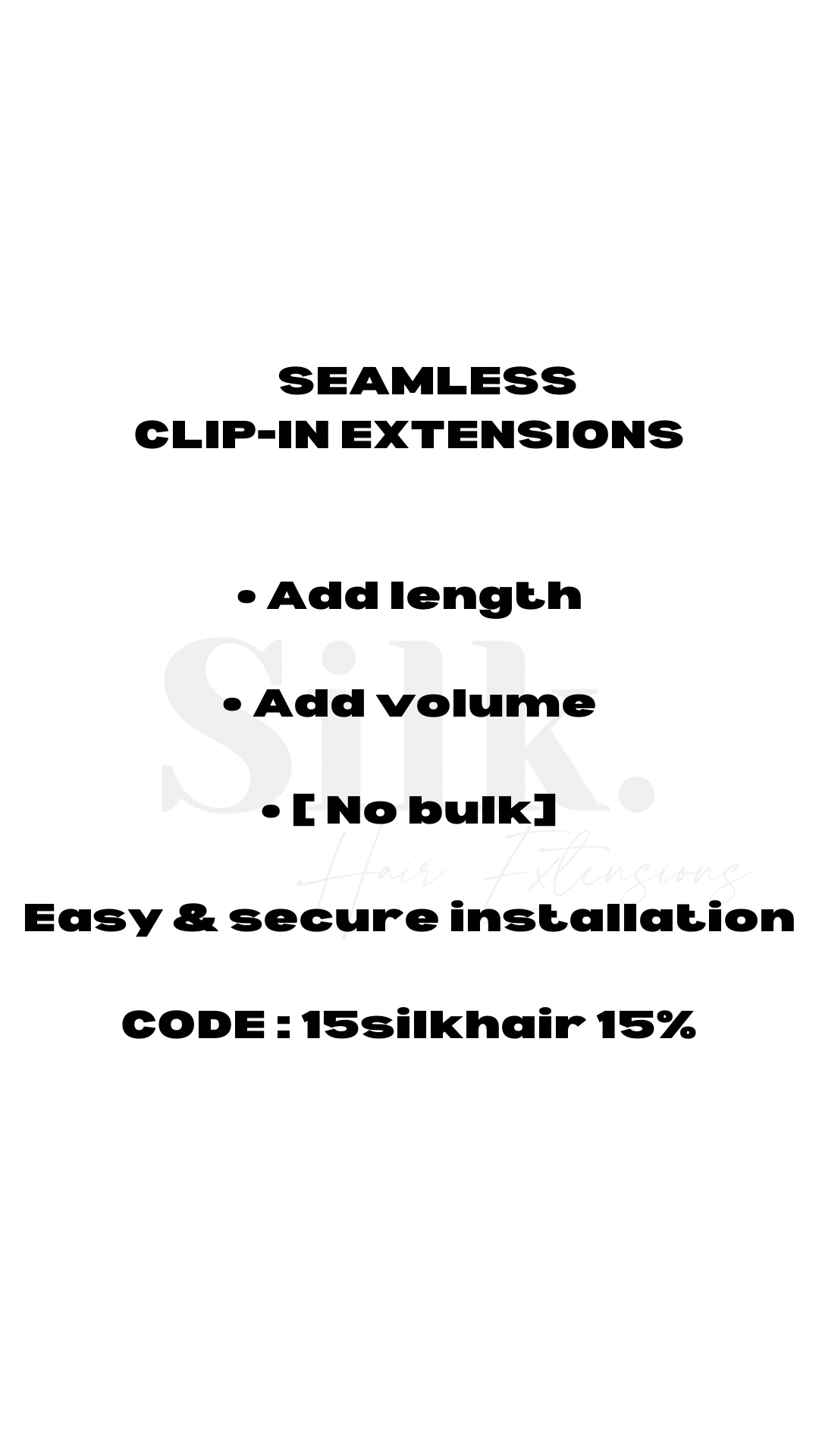 SEAMLESS CLIP INS